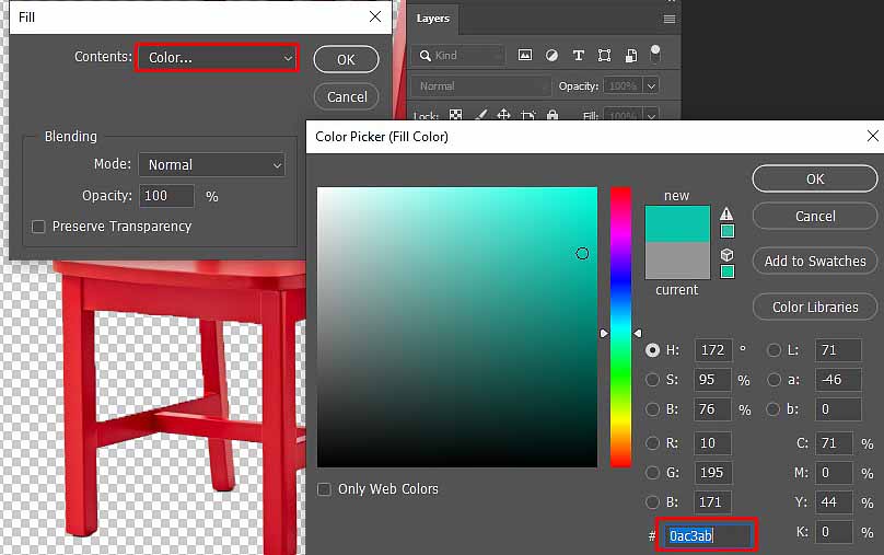 Photoshop image drop shadow creation services